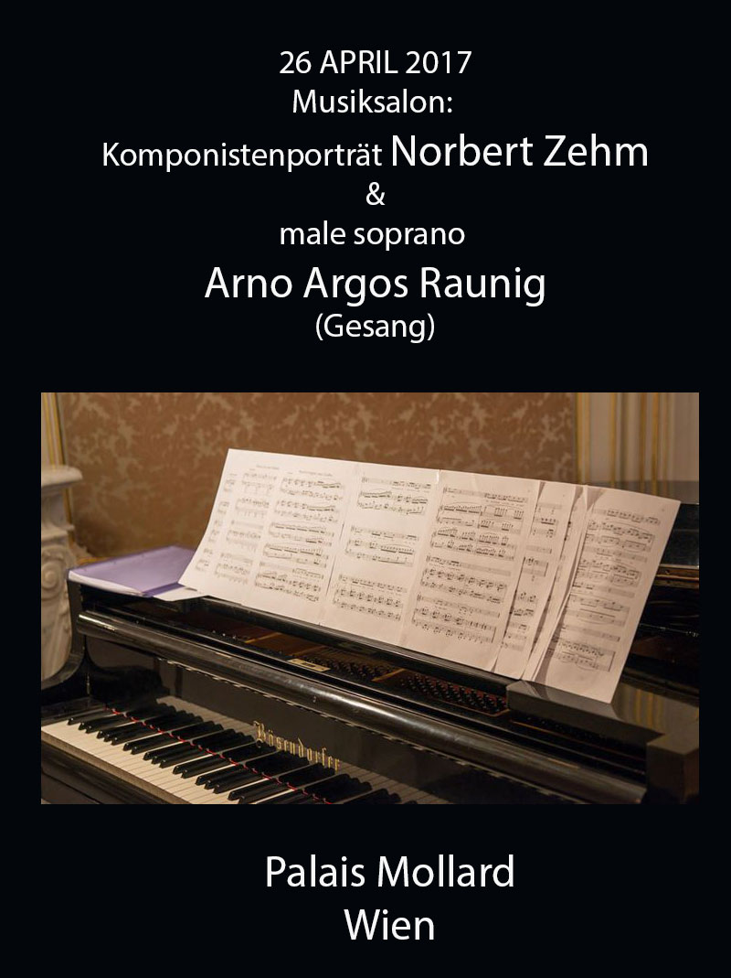 Musiksalon: Komponistenporträt Norbert Zehm mit Arno Argos Raunig