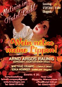 Matinee Wein netze meine Lippen