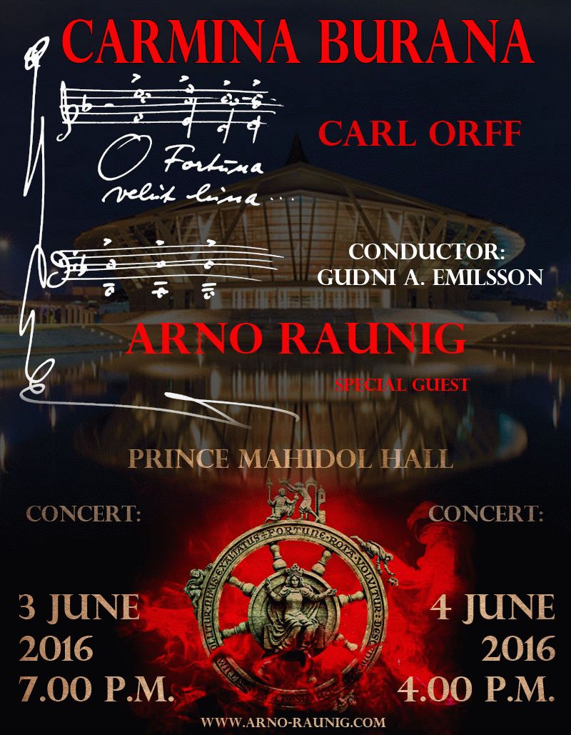 Carmina Burana with Arno Argos Raunig