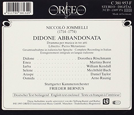 Niccolo Jommelli – Didone Abbandonata