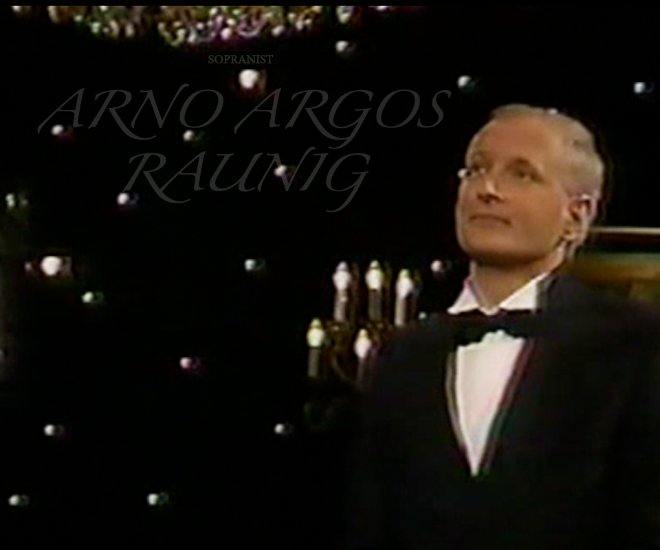 Rare video Arno Argos Raunig, sopranist - Handel, Rejoice, (ORF, live), piano