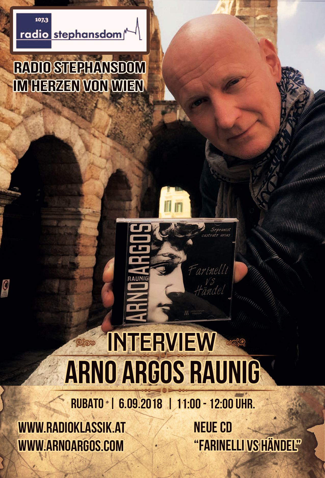 Interview mit Sopranist Arno Argos Raunig